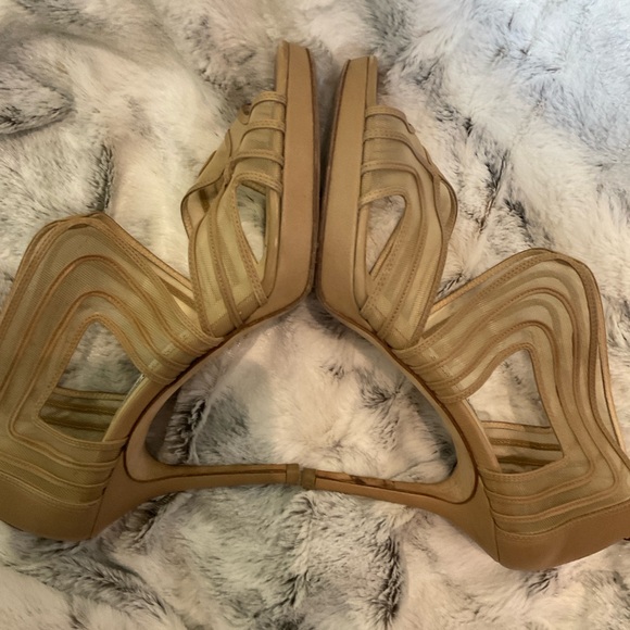 Jimmy Choo Caged Tonal Stitch Strappy Mesh High Heel Sandals sz 39 - Picture 7 of 16